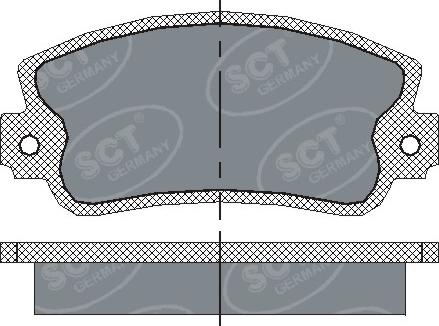 SCT-MANNOL SP 143 PR - Комплект спирачно феродо, дискови спирачки vvparts.bg