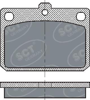 SCT-MANNOL SP 159 PR - Комплект спирачно феродо, дискови спирачки vvparts.bg