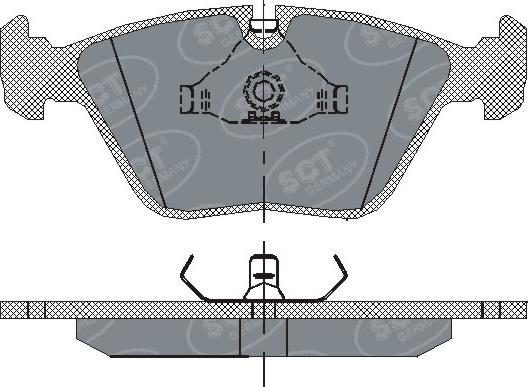 SCT-MANNOL SP 152 PR - Комплект спирачно феродо, дискови спирачки vvparts.bg