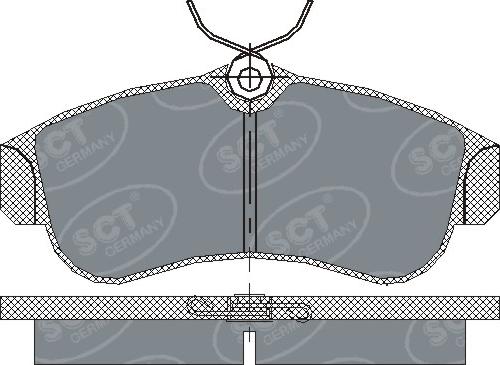 SCT-MANNOL SP 157 PR - Комплект спирачно феродо, дискови спирачки vvparts.bg