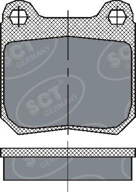 SCT-MANNOL SP 162 PR - Комплект спирачно феродо, дискови спирачки vvparts.bg