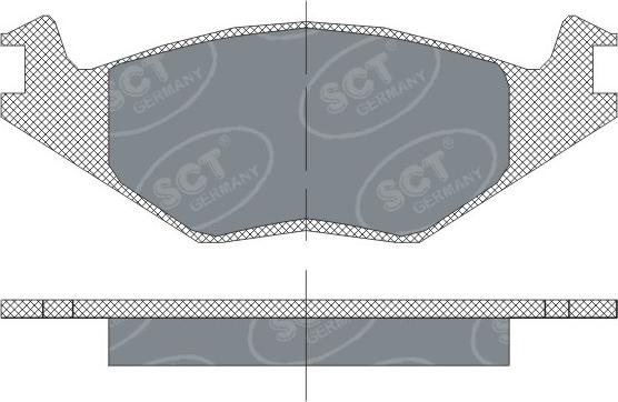 SCT-MANNOL SP 114 PR - Комплект спирачно феродо, дискови спирачки vvparts.bg