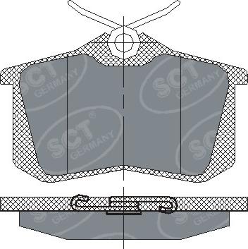 SCT-MANNOL SP 113 - Комплект спирачно феродо, дискови спирачки vvparts.bg