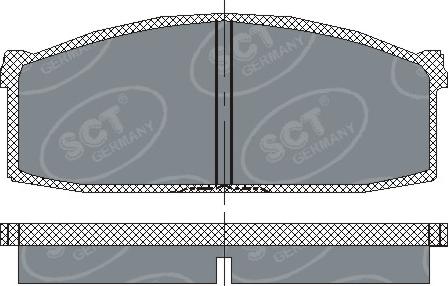 SCT-MANNOL SP 112 PR - Комплект спирачно феродо, дискови спирачки vvparts.bg