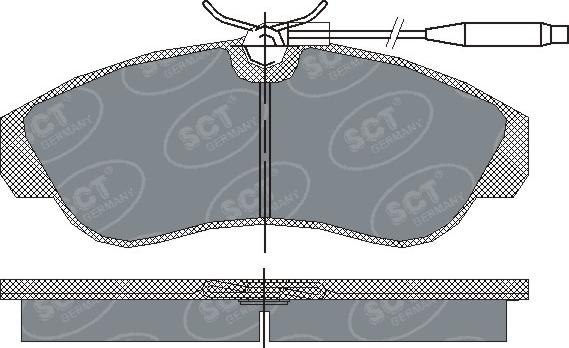 SCT-MANNOL SP 183 PR - Комплект спирачно феродо, дискови спирачки vvparts.bg