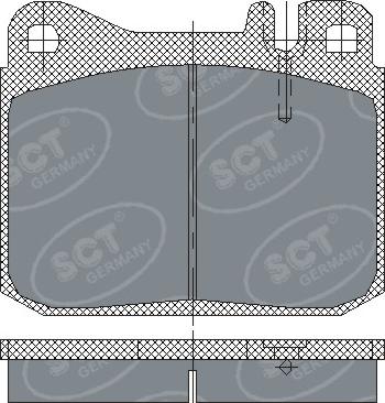 SCT-MANNOL SP 130 PR - Комплект спирачно феродо, дискови спирачки vvparts.bg