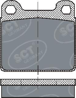 SCT-MANNOL SP 126 PR - Комплект спирачно феродо, дискови спирачки vvparts.bg