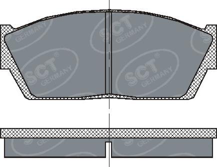 SCT-MANNOL SP 120 PR - Комплект спирачно феродо, дискови спирачки vvparts.bg