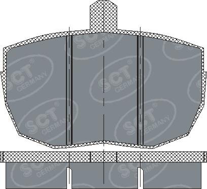 MOPROD MDP41 - Комплект спирачно феродо, дискови спирачки vvparts.bg