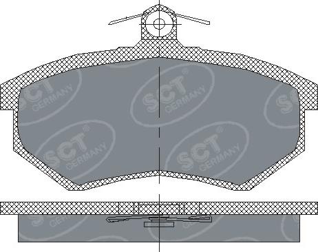 SACHS 111_0310 - Комплект спирачно феродо, дискови спирачки vvparts.bg