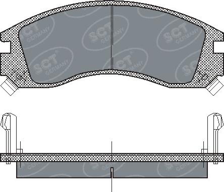 SCT-MANNOL SP 171 PR - Комплект спирачно феродо, дискови спирачки vvparts.bg