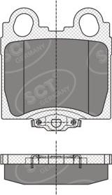 SCT-MANNOL SP 345 PR - Комплект спирачно феродо, дискови спирачки vvparts.bg