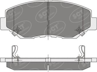 BOSCH 0 986 AB2 173 - Комплект спирачно феродо, дискови спирачки vvparts.bg