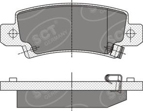 SCT-MANNOL SP 350 PR - Комплект спирачно феродо, дискови спирачки vvparts.bg