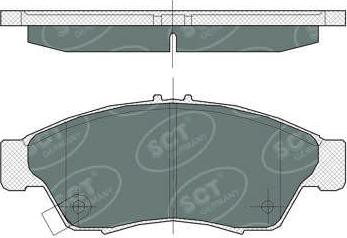 Triscan 414-1533 - Комплект спирачно феродо, дискови спирачки vvparts.bg