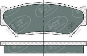 SCT-MANNOL SP 361 PR - Комплект спирачно феродо, дискови спирачки vvparts.bg