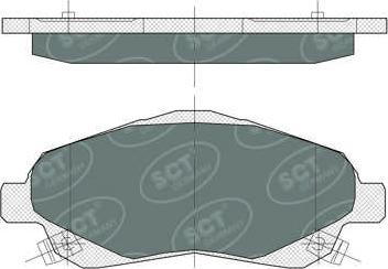 SCT-MANNOL SP 368 PR - Комплект спирачно феродо, дискови спирачки vvparts.bg