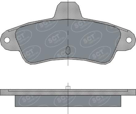 SCT-MANNOL SP 304 PR - Комплект спирачно феродо, дискови спирачки vvparts.bg