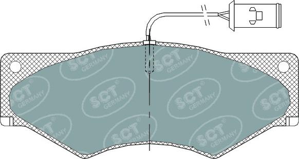 SCT-MANNOL SP 319 PR - Комплект спирачно феродо, дискови спирачки vvparts.bg