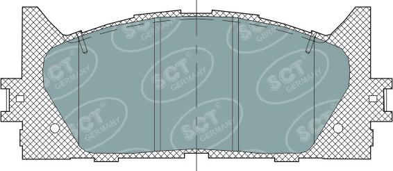 SCT-MANNOL SP325 - Комплект спирачно феродо, дискови спирачки vvparts.bg