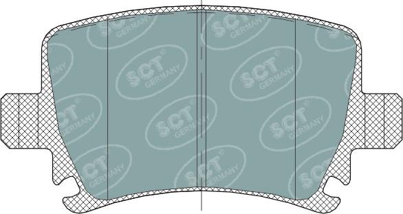 SCT-MANNOL SP 321 - Комплект спирачно феродо, дискови спирачки vvparts.bg