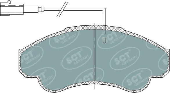 SCT-MANNOL SP 322 PR - Комплект спирачно феродо, дискови спирачки vvparts.bg