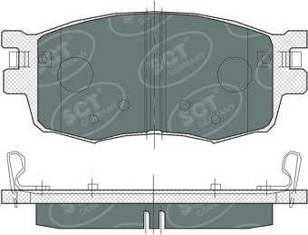 SCT-MANNOL SP 379 PR - Комплект спирачно феродо, дискови спирачки vvparts.bg