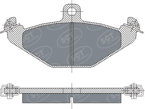 SCT-MANNOL SP 298 PR - Комплект спирачно феродо, дискови спирачки vvparts.bg