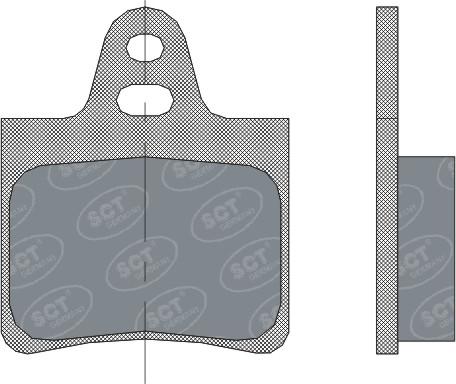 SCT-MANNOL SP 292 PR - Комплект спирачно феродо, дискови спирачки vvparts.bg