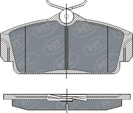 SCT-MANNOL SP 269 PR - Комплект спирачно феродо, дискови спирачки vvparts.bg