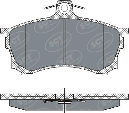 SCT-MANNOL SP 268 PR - Комплект спирачно феродо, дискови спирачки vvparts.bg