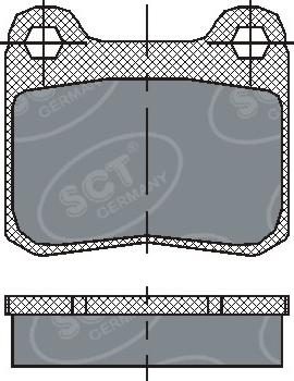 SCT-MANNOL SP200 - Комплект спирачно феродо, дискови спирачки vvparts.bg