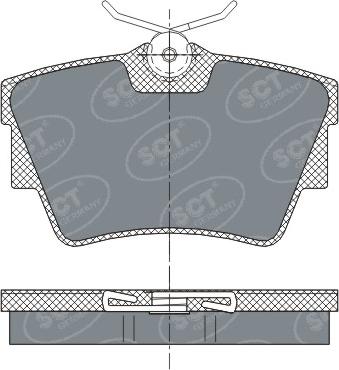 SCT-MANNOL SP 289 PR - Комплект спирачно феродо, дискови спирачки vvparts.bg