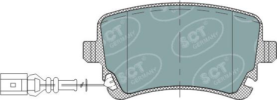 SCT-MANNOL SP 288 PR - Комплект спирачно феродо, дискови спирачки vvparts.bg