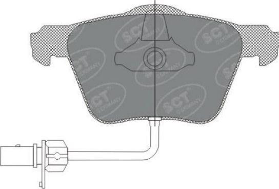 SCT-MANNOL SP 282 PR - Комплект спирачно феродо, дискови спирачки vvparts.bg