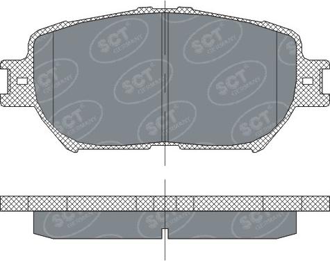 SCT-MANNOL SP 275 - Комплект спирачно феродо, дискови спирачки vvparts.bg