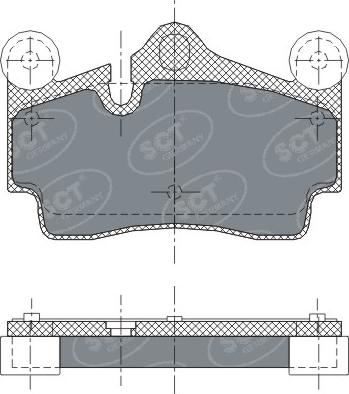 SCT-MANNOL SP 276 PR - Комплект спирачно феродо, дискови спирачки vvparts.bg