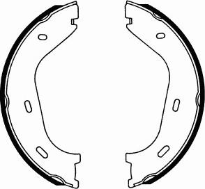 SCT-MANNOL SS 515 - Комплект спирачна челюст, ръчна спирачка vvparts.bg