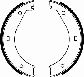 SCT-MANNOL SS 526 - Комплект спирачна челюст, ръчна спирачка vvparts.bg