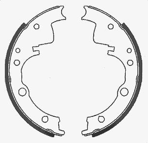 SCT-MANNOL SS 528 - Комплект спирачна челюст, ръчна спирачка vvparts.bg