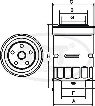 SCT-MANNOL ST 6125 - Горивен филтър vvparts.bg