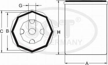 SCT-MANNOL ST 357 - Горивен филтър vvparts.bg