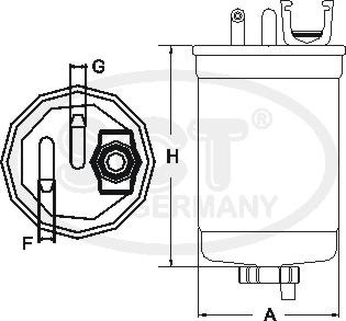 SCT-MANNOL ST 785 - Горивен филтър vvparts.bg