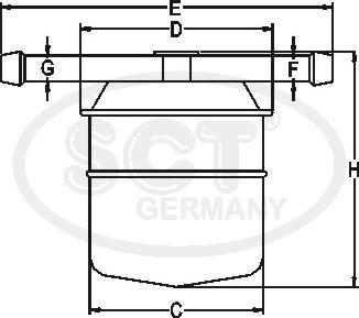 SCT-MANNOL ST 336 - Горивен филтър vvparts.bg