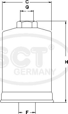 SCT-MANNOL ST 727 - Горивен филтър vvparts.bg