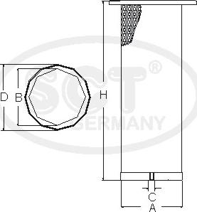 SCT-MANNOL SW 3891 - Филтър за вторичен въздух vvparts.bg