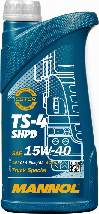 SCT-MANNOL TS-4 SHPD 15W-40 - Двигателно масло vvparts.bg