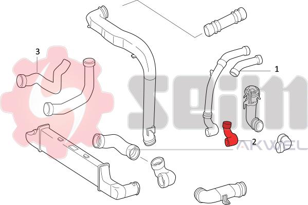 Seim 981863 - Въздуховод за турбината vvparts.bg