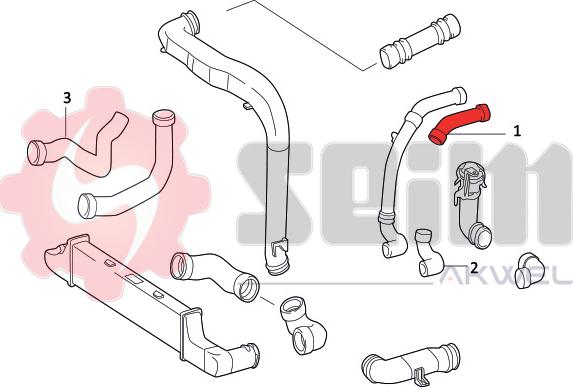 Seim 981862 - Въздуховод за турбината vvparts.bg