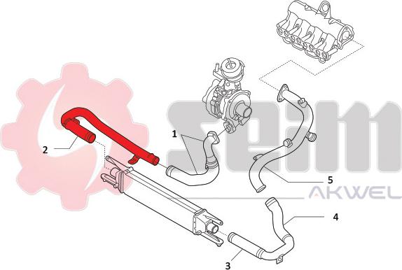 Seim 982091 - Въздуховод за турбината vvparts.bg